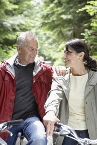 Couple in forest